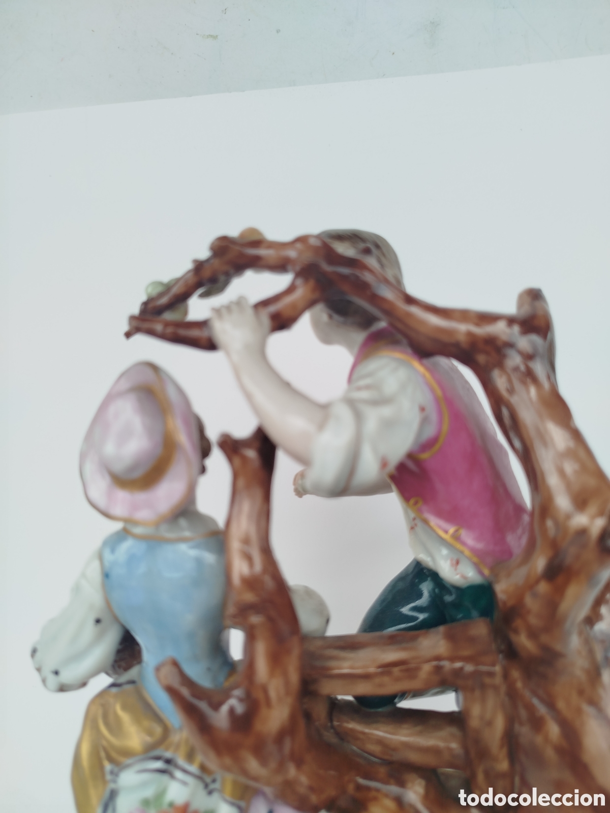 Antig&uuml;edades: Figura de porcelana con marca - Foto 9