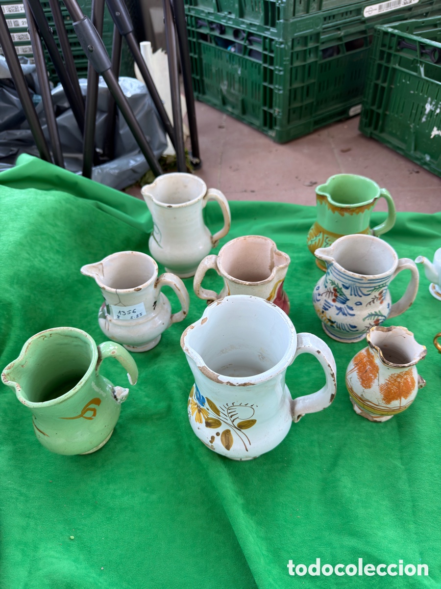 Antig&uuml;edades: Jarras de ceramica manises