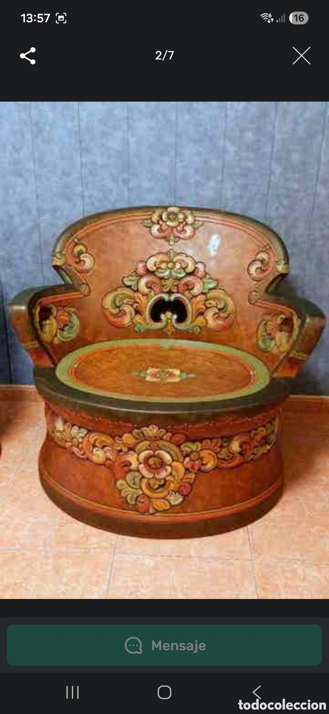 Antig&uuml;edades: Sillon Antiguo Noruego - Foto 2