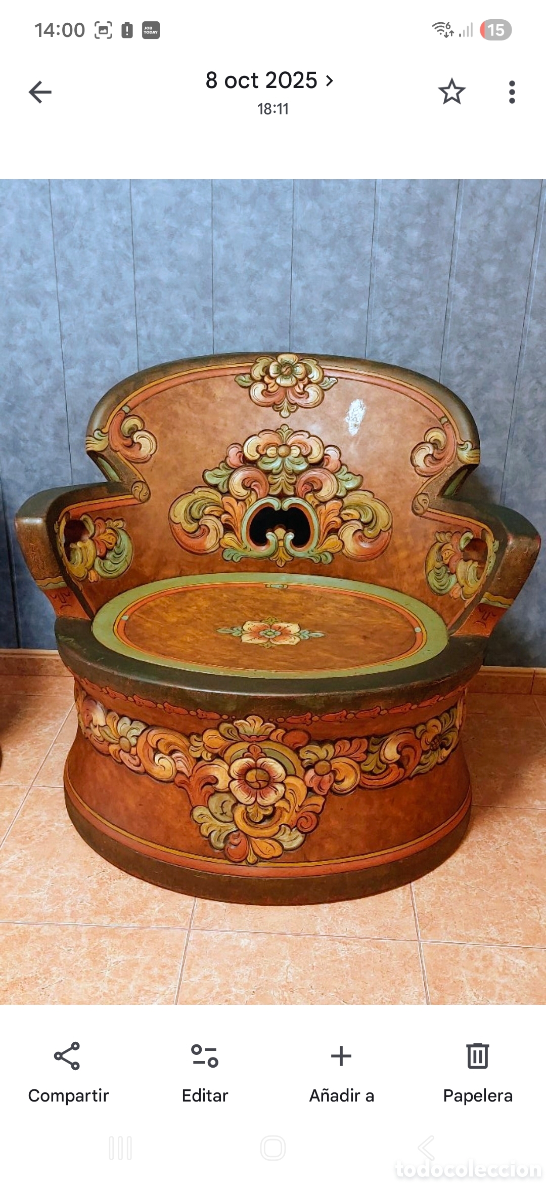 Antig&uuml;edades: Sillon Antiguo Noruego - Foto 7