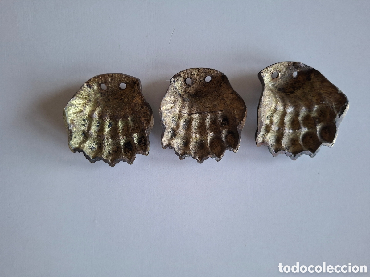 Antig&uuml;edades: 3 GARRAS DE BRONCE ANTIGUAS - Foto 5