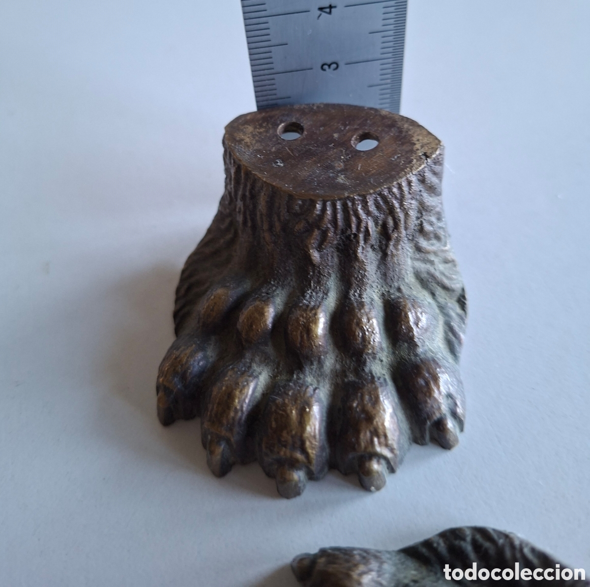 Antig&uuml;edades: 3 GARRAS DE BRONCE ANTIGUAS - Foto 7