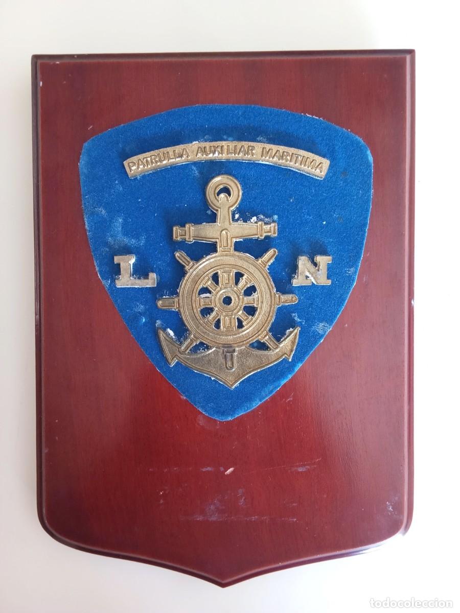 Antig&uuml;edades: Metopa &ldquo;Patrulla Auxiliar Mar&iacute;tima&rdquo; de la Liga Naval Espa&ntilde;ola
