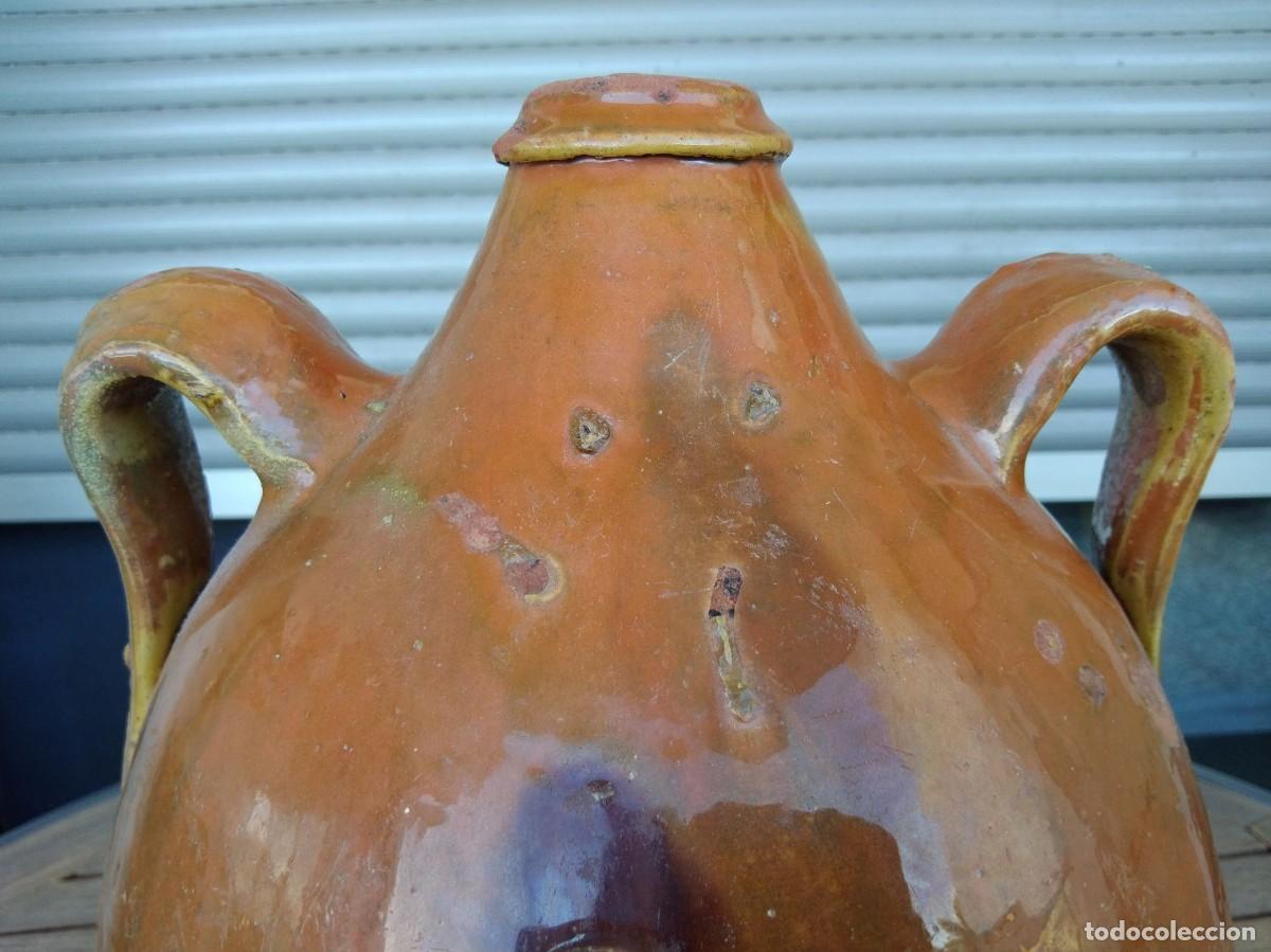 Antig&uuml;edades: Antiguo c&aacute;ntaro de aguardiente de Priego (Cuenca) - Foto 3