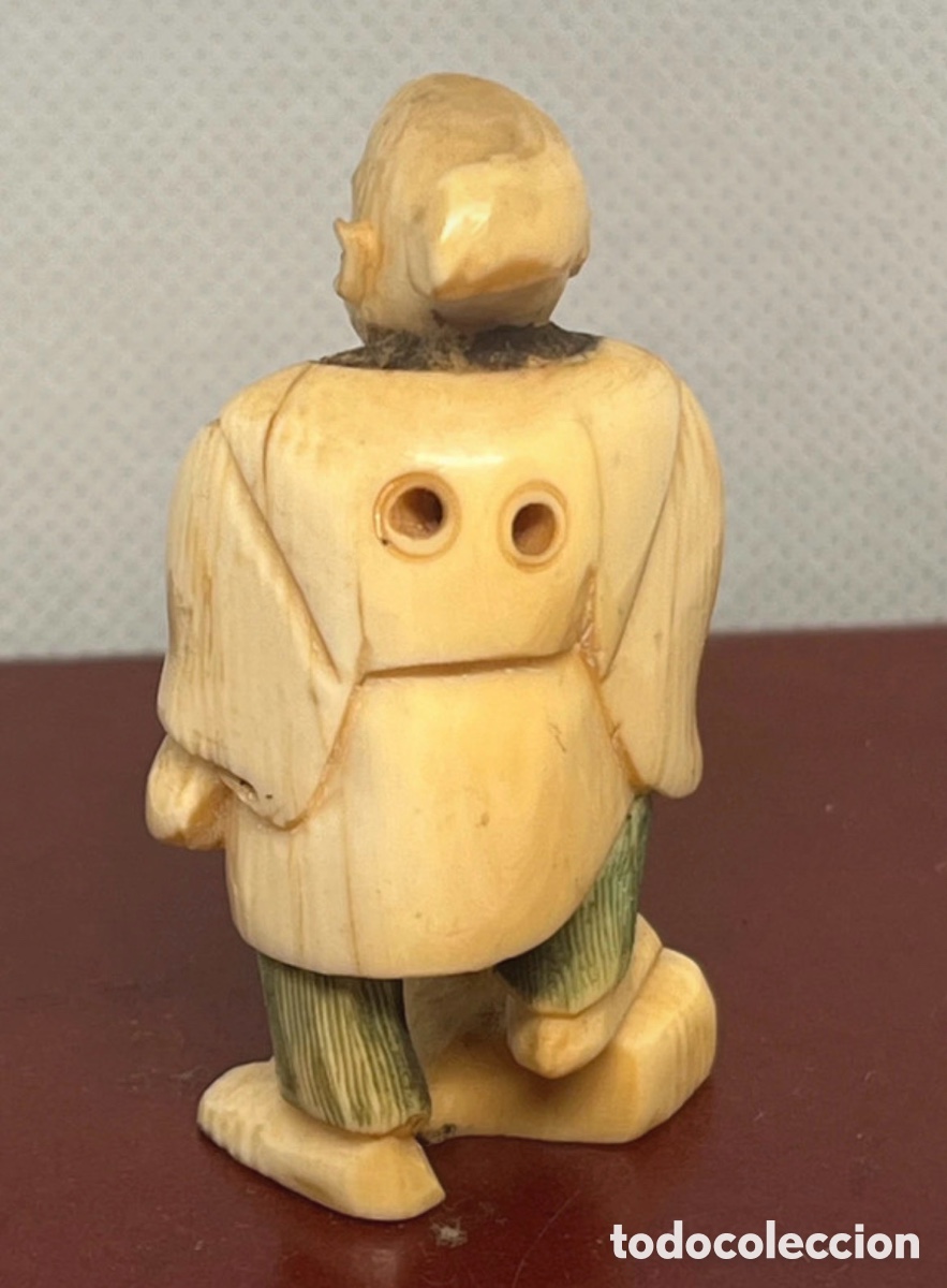 Antig&uuml;edades: NETSUKE DEL SIGLO XIX FIRMADO - Foto 3