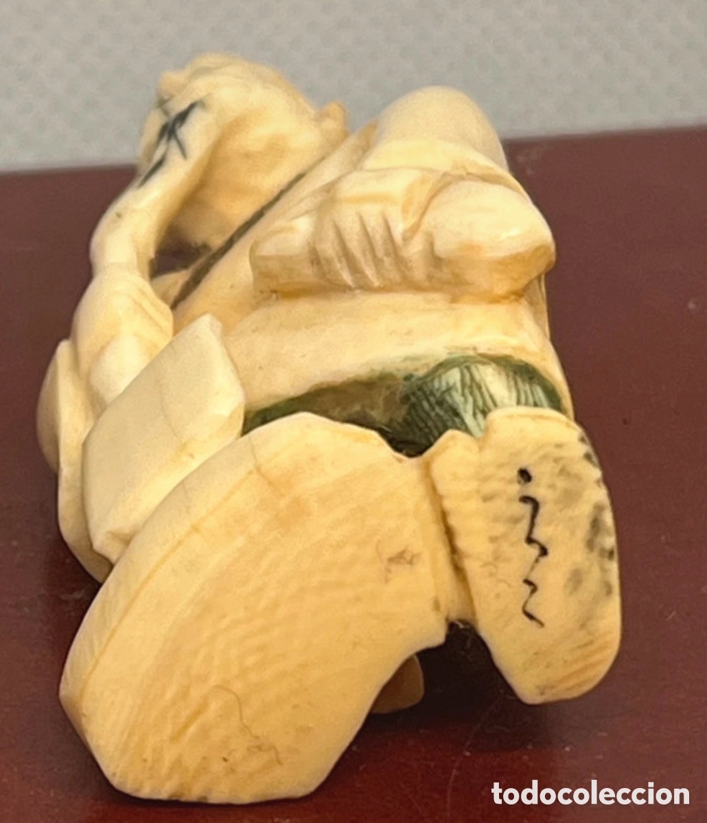 Antig&uuml;edades: NETSUKE DEL SIGLO XIX FIRMADO - Foto 7