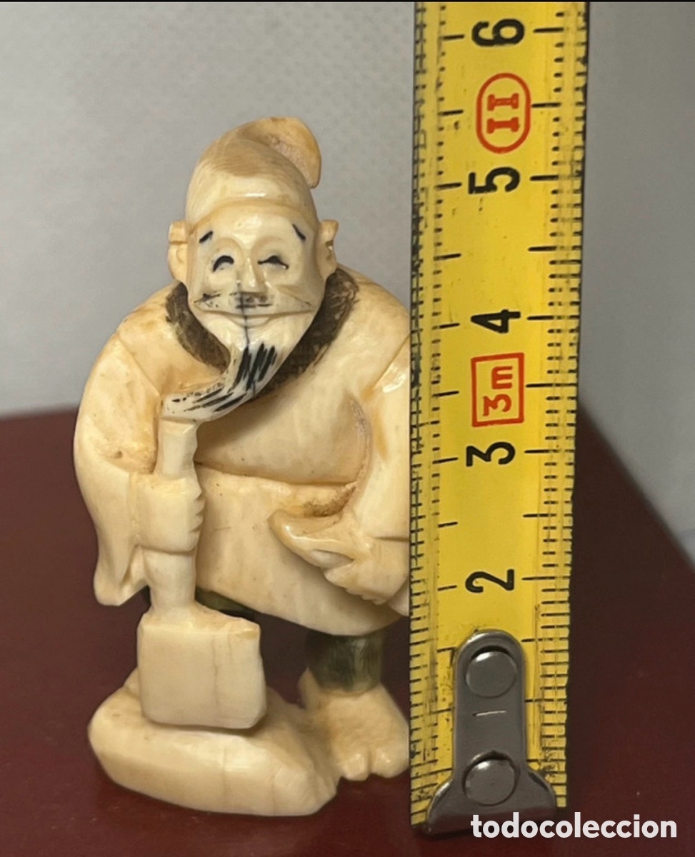 Antig&uuml;edades: NETSUKE DEL SIGLO XIX FIRMADO - Foto 8