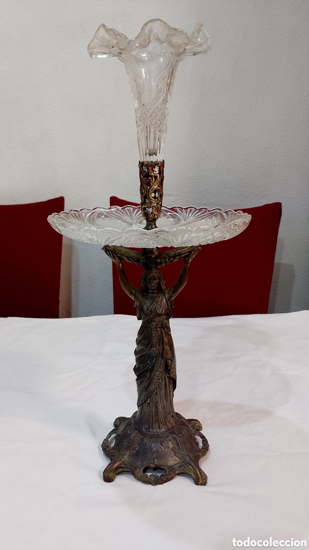 Antig&uuml;edades: Espectacular centro de mesa franc&eacute;s antiguo