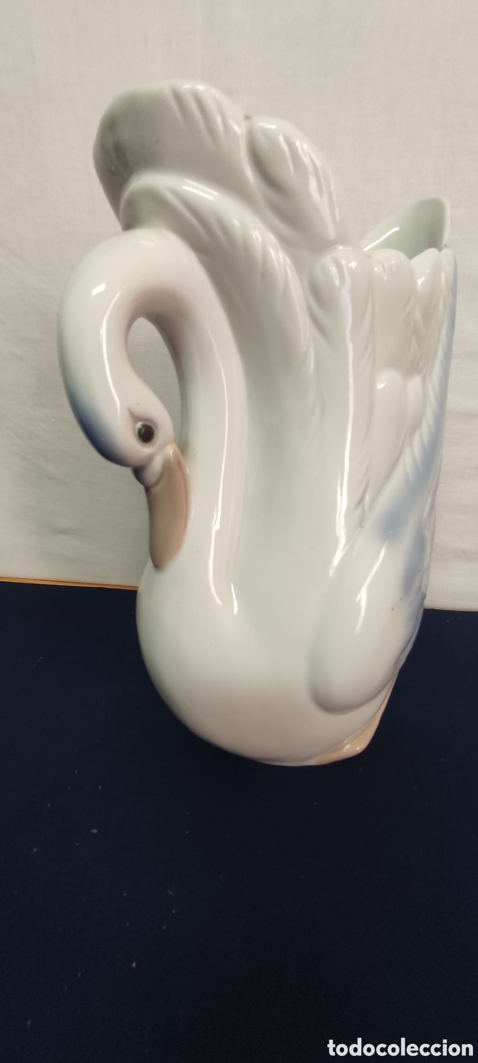 Antig&uuml;edades: Jarr&oacute;n de porcelana cisne - Foto 2