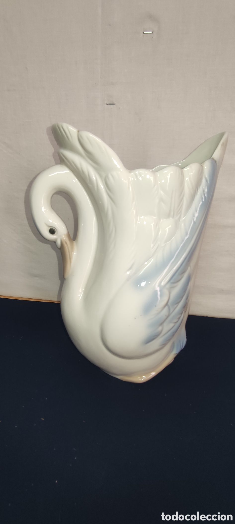 Antig&uuml;edades: Jarr&oacute;n de porcelana cisne - Foto 3