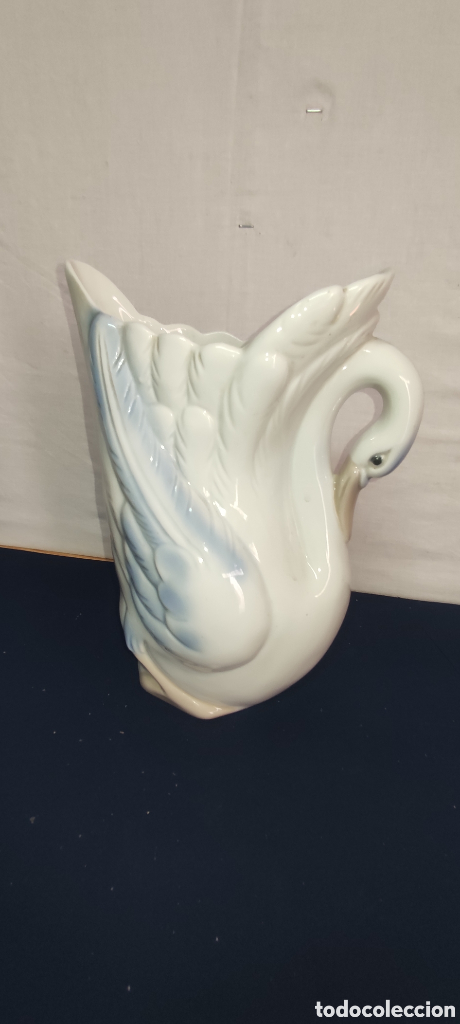 Antig&uuml;edades: Jarr&oacute;n de porcelana cisne - Foto 5
