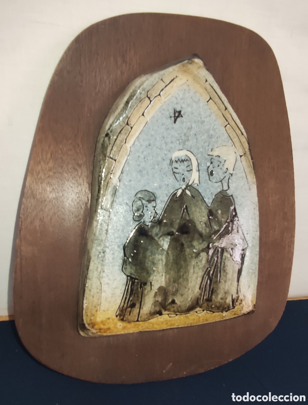 Antig&uuml;edades: Retablo cer&aacute;mica antiguo