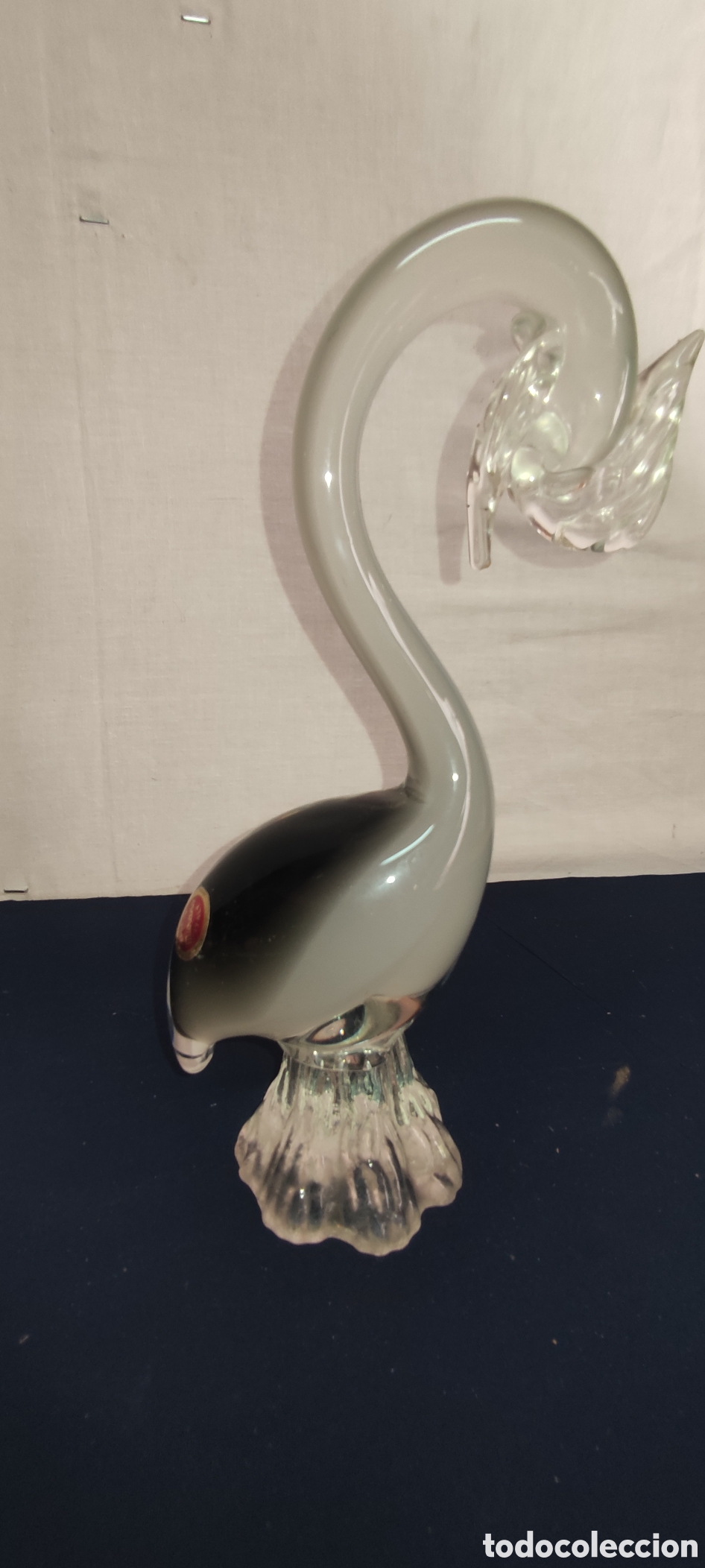 Antig&uuml;edades: Cisne cristal de Murano, Italia - Foto 3