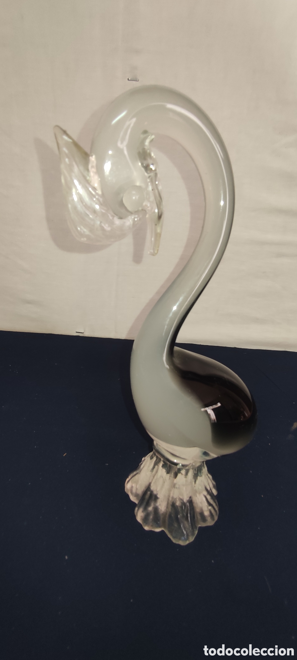 Antig&uuml;edades: Cisne cristal de Murano, Italia - Foto 5