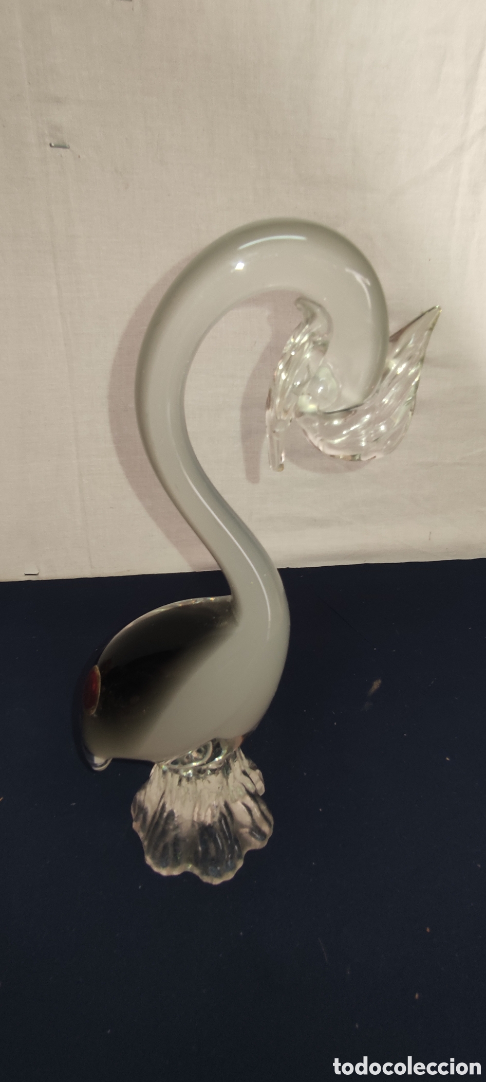 Antig&uuml;edades: Cisne cristal de Murano, Italia - Foto 6