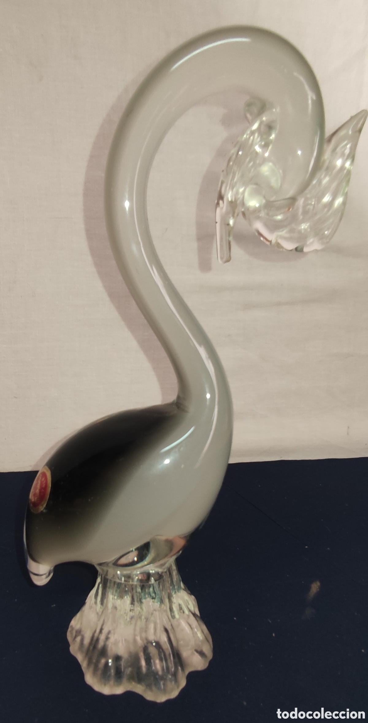 Antig&uuml;edades: Cisne cristal de Murano, Italia - Foto 1