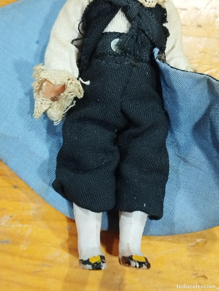 Antig&uuml;edades: MU&Ntilde;ECO DE CELULOIDE CON VESTIDO. A&Ntilde;OS 40. - Foto 3