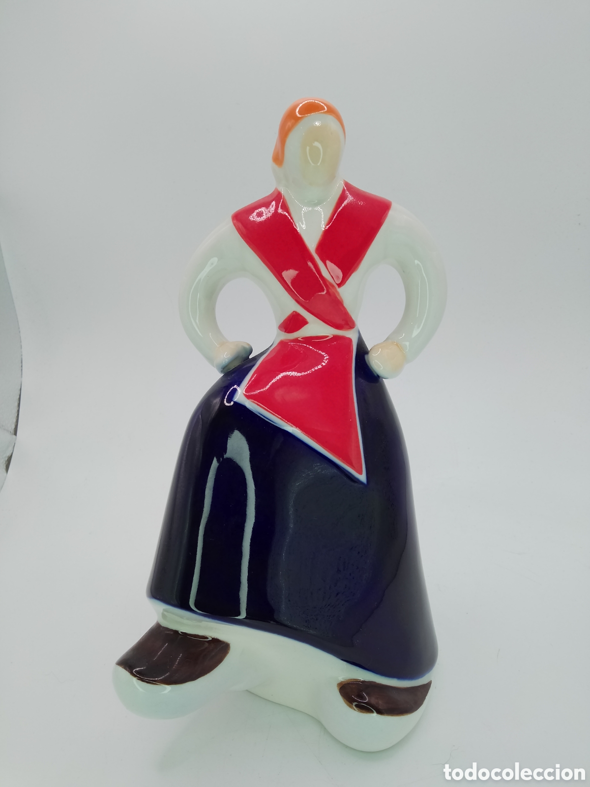 Antig&uuml;edades: Figura Porcelana Galos - Danza Galega Mui&ntilde;eira (1998) - Edici&oacute;n Especial Caixa Galicia