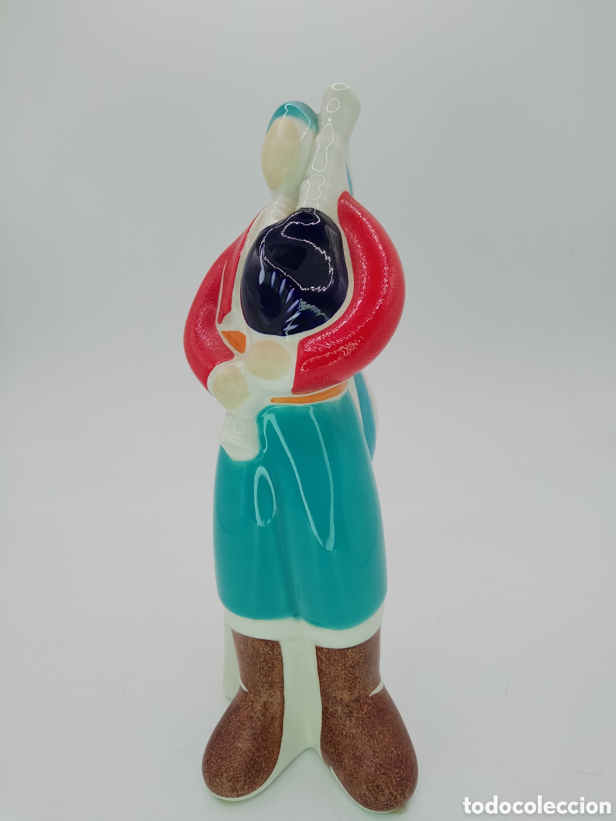 Antig&uuml;edades: Figura Gaitero Porcelana GALOS - Edici&oacute;n Especial CAIXA GALICIA - Impecable y Descatalogada