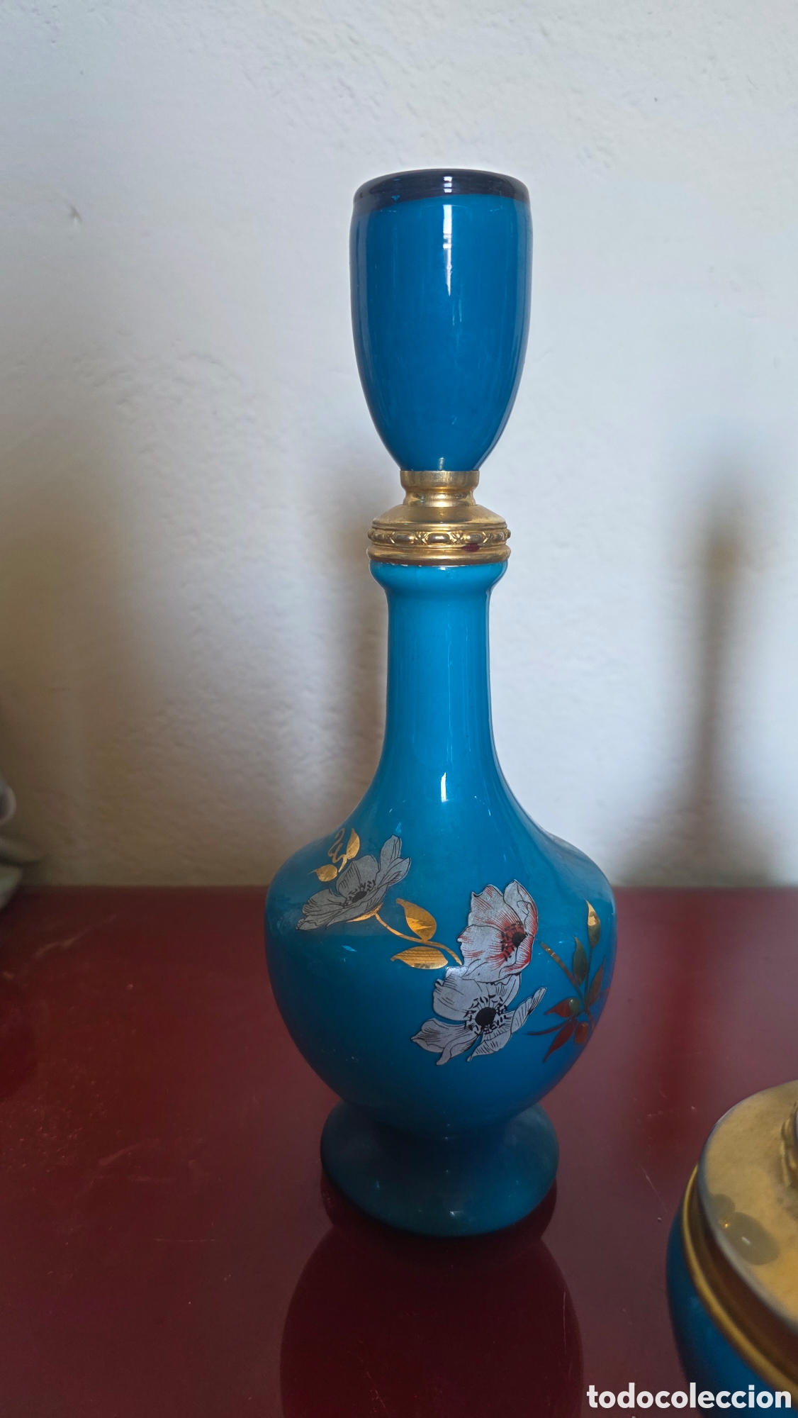 Antig&uuml;edades: Juego tocador perfumero opalina francesa - Foto 3