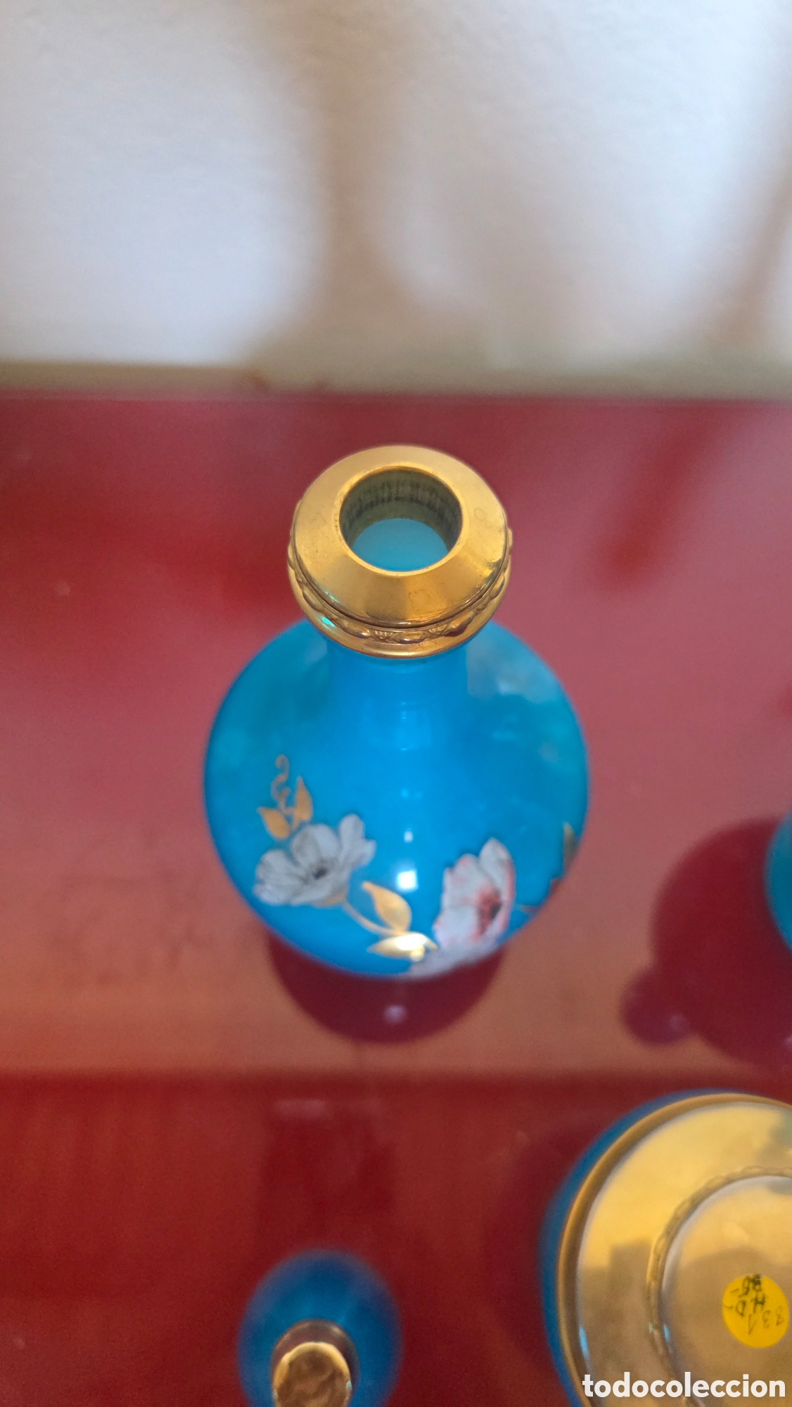 Antig&uuml;edades: Juego tocador perfumero opalina francesa - Foto 5