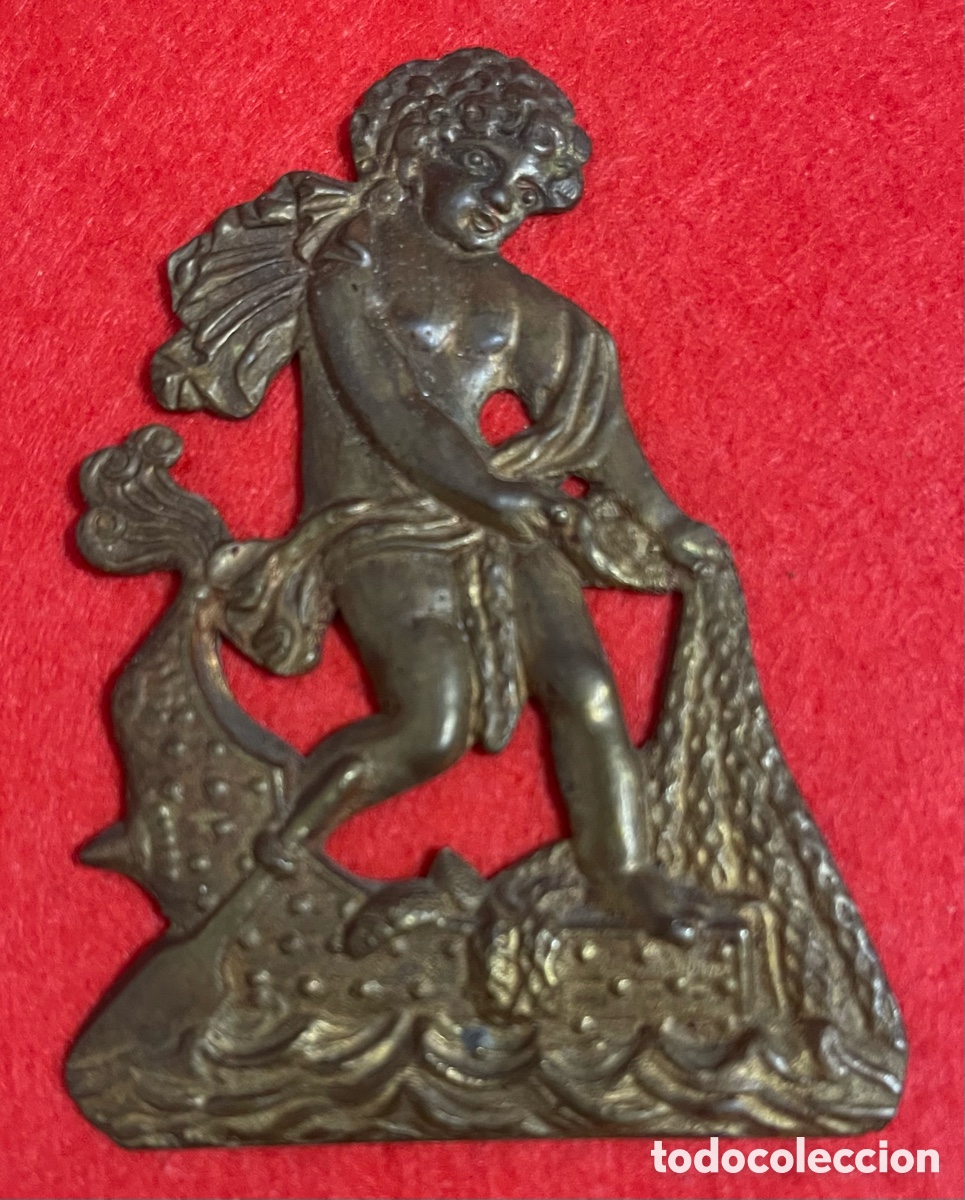 Antig&uuml;edades: Bonito remate antiguo en Bronce. Finales siglo XIX.