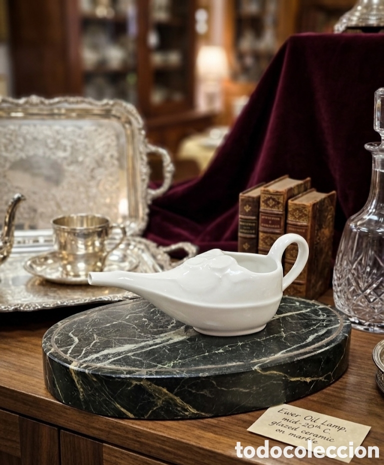 Antig&uuml;edades: Antiguo pistero de porcelana LIMOGES