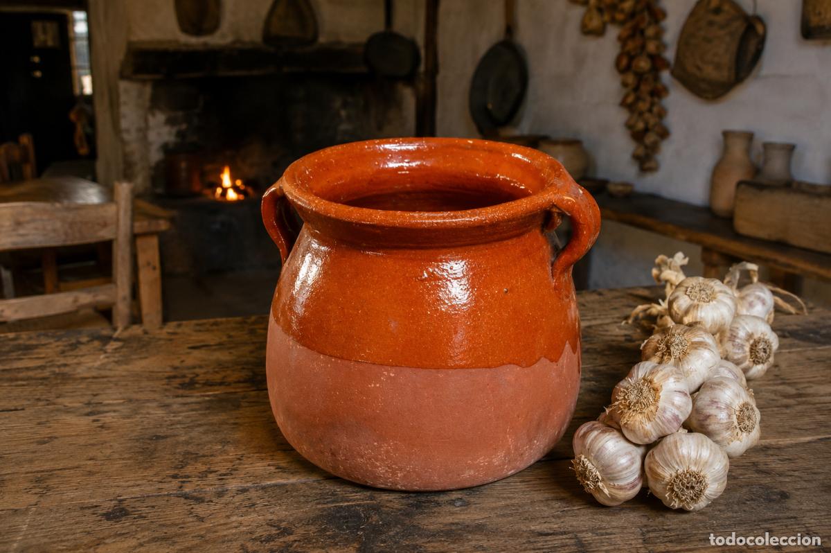 Antiquit&auml;ten: Olla o puchero de barro vidriadi