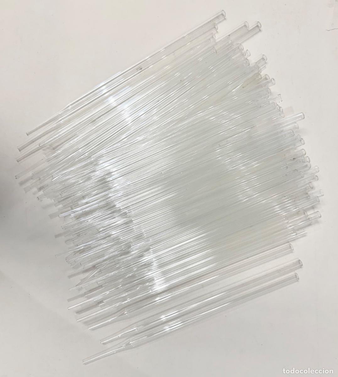 Antig&uuml;edades: Lote de pipetas de laboratorio en cristal - Foto 1