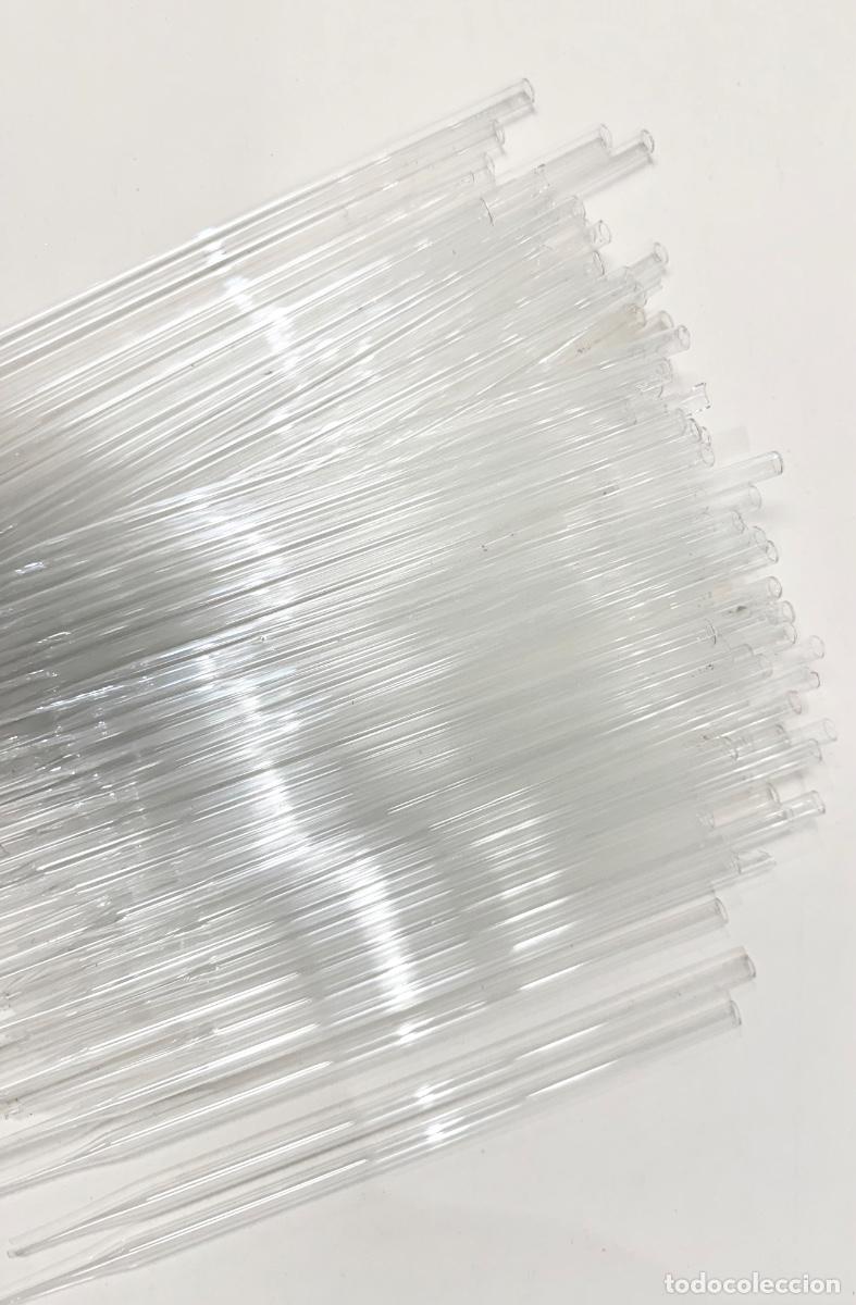 Antig&uuml;edades: Lote de pipetas de laboratorio en cristal - Foto 3