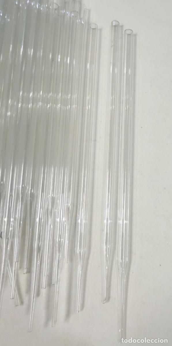 Antig&uuml;edades: Lote de pipetas de laboratorio en cristal - Foto 4