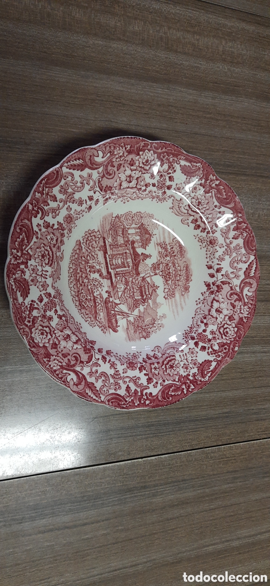 Antig&uuml;edades: Plato hondo la cartuja de Sevilla pickman 24 cm