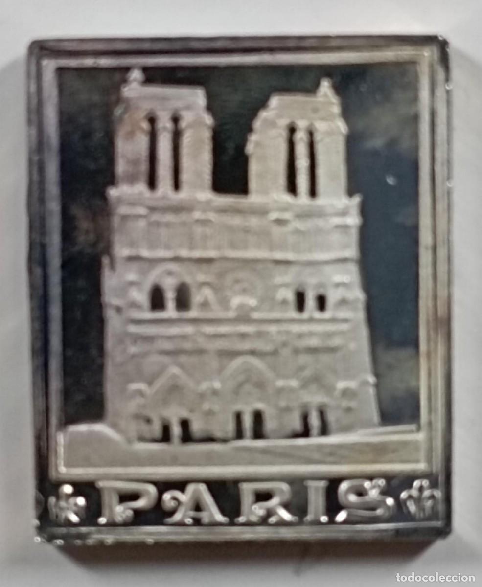 Antig&uuml;edades: Lingote de plata pura (999), PROOF, Catedral de Notre Dame, Par&iacute;s (Francia)