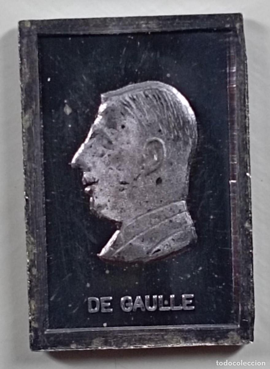 Antig&uuml;edades: Lingote de plata pura (999), PROOF, Charles de Gaulle (Francia) WWII