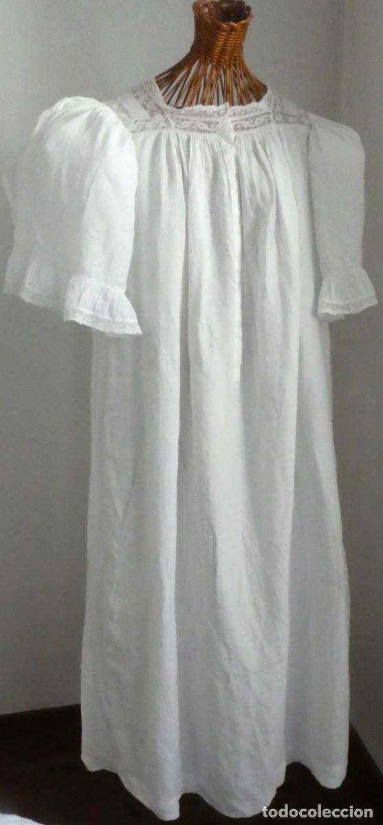 Antig&uuml;edades: ANTIGUO CAMIS&Oacute;N DE NOVIA ART DECO - MARAVILLOSAS MANGAS PPIO.S.XX