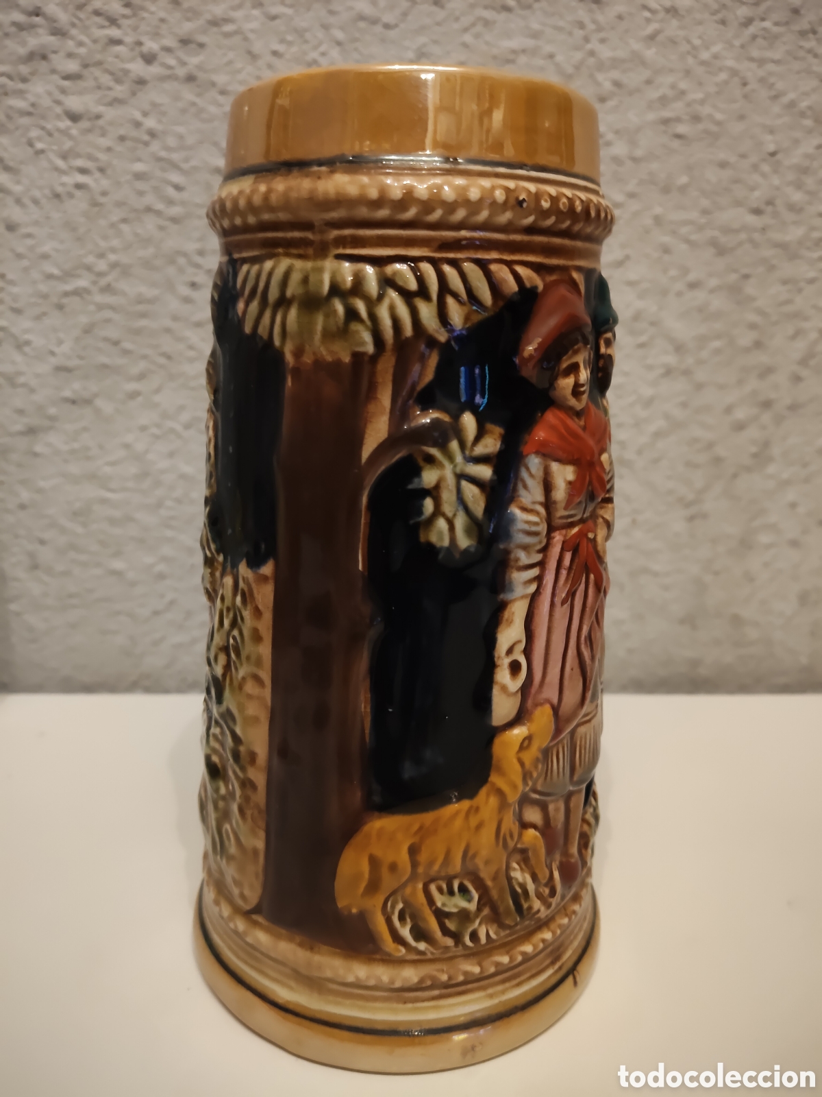Antig&uuml;edades: JARRA DE CERVEZA EN CER&Aacute;MICA - Foto 2