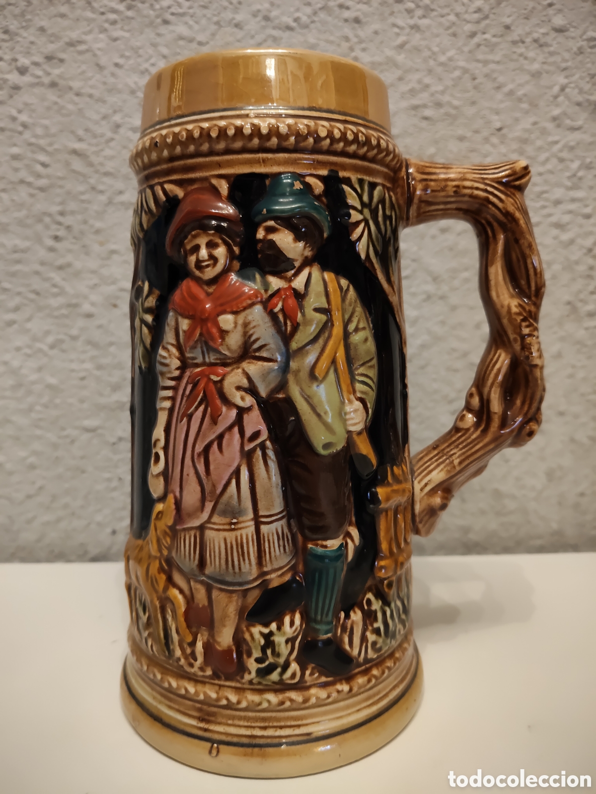 Antig&uuml;edades: JARRA DE CERVEZA EN CER&Aacute;MICA - Foto 1