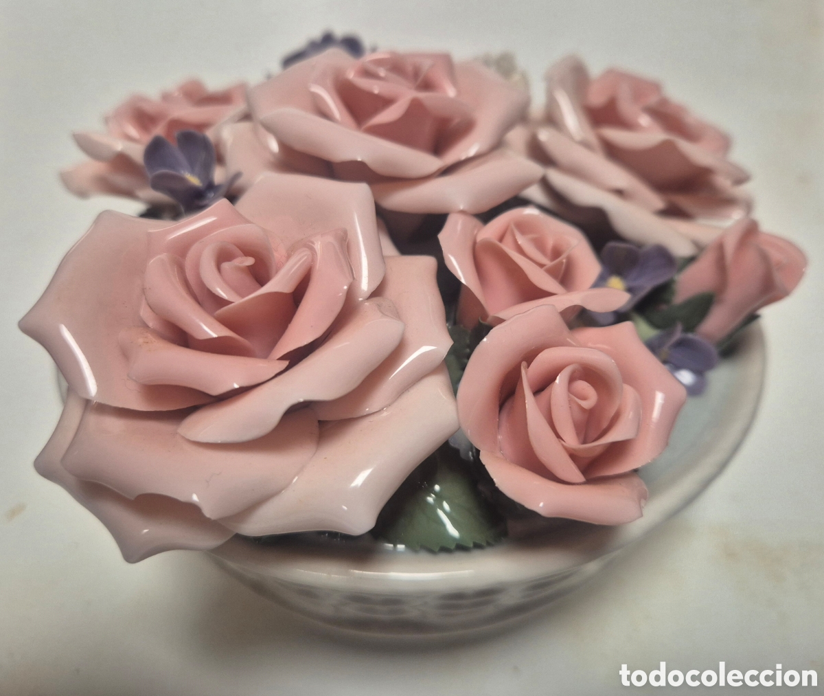 Antig&uuml;edades: Lladr&oacute;. 3 centros de flores. - Foto 4