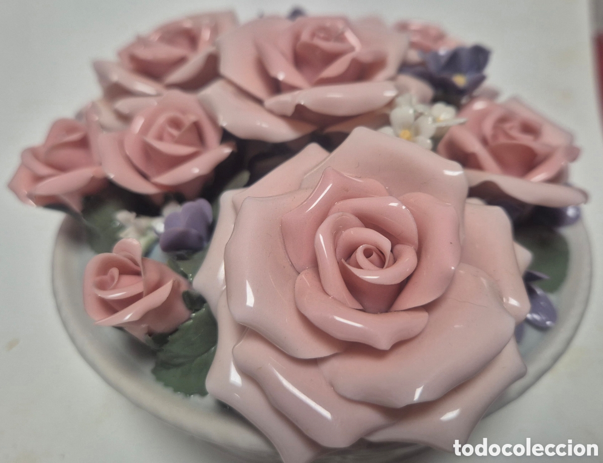 Antig&uuml;edades: Lladr&oacute;. 3 centros de flores. - Foto 3