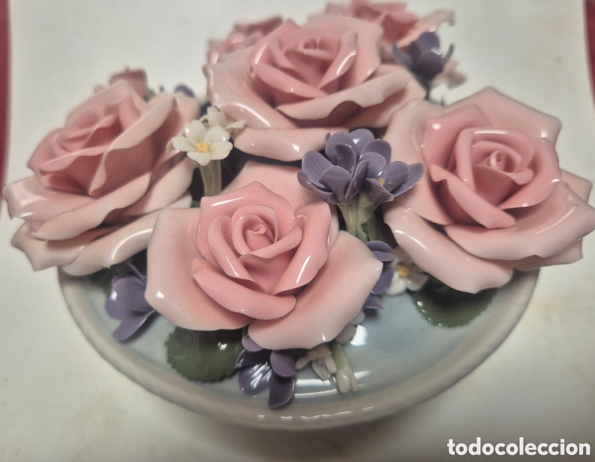 Antig&uuml;edades: Lladr&oacute;. 3 centros de flores. - Foto 5