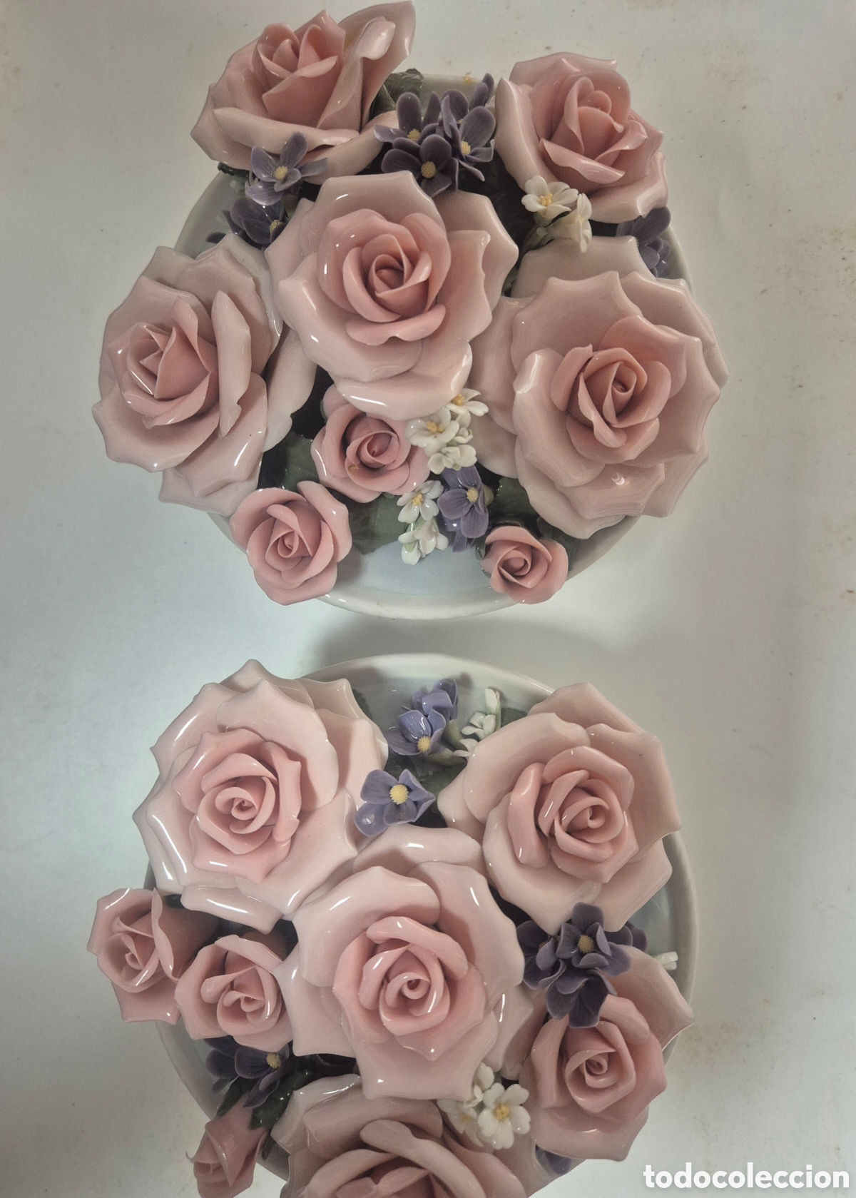 Antig&uuml;edades: Lladr&oacute;. 3 centros de flores. - Foto 1