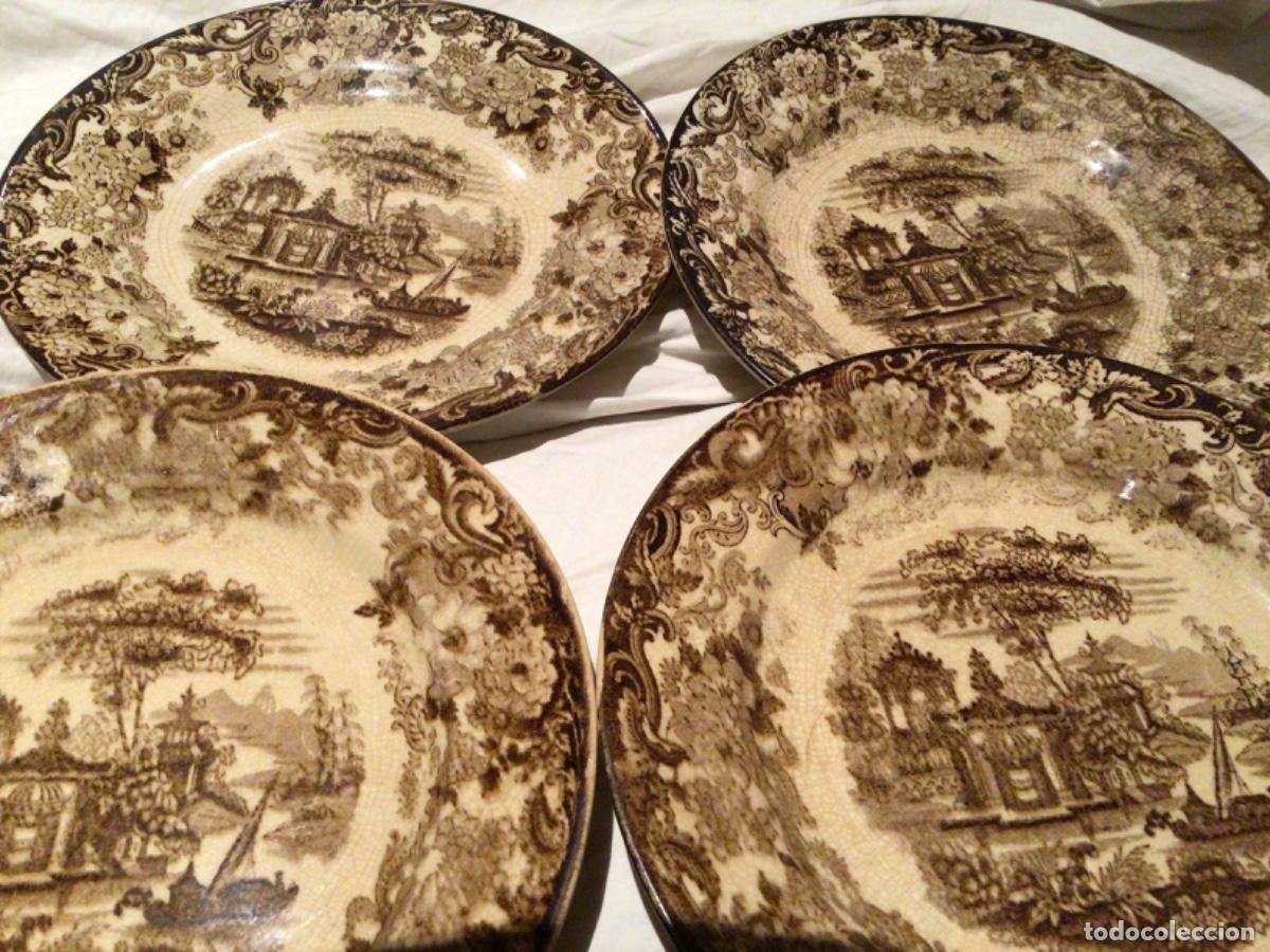 Antig&uuml;edades: La cartuja de Sevilla pickman cuatro platos llanos antiguos