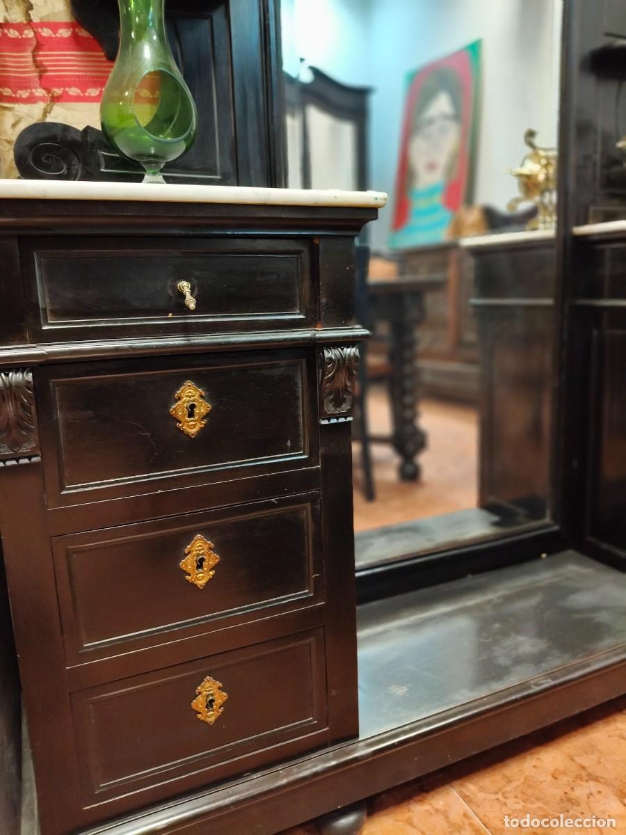 Antig&uuml;edades: Espejo - Tocador antiguo - Foto 3