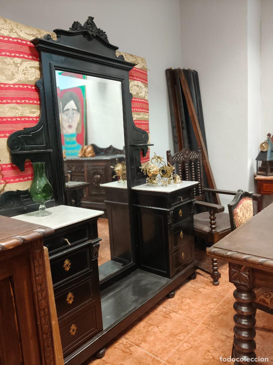 Antig&uuml;edades: Espejo - Tocador antiguo - Foto 2