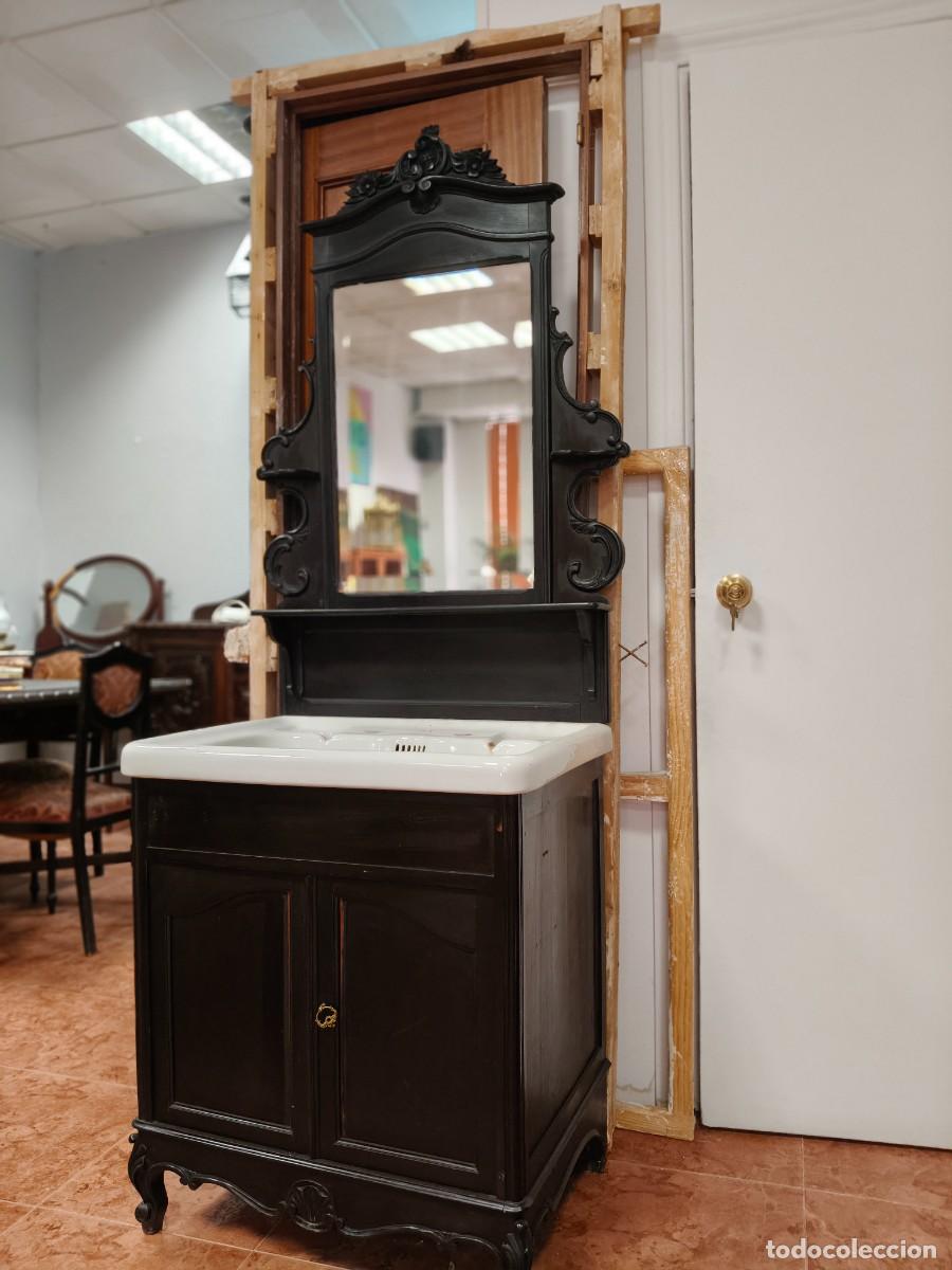Oggetti Antichi: Lavabo antiguo de madera