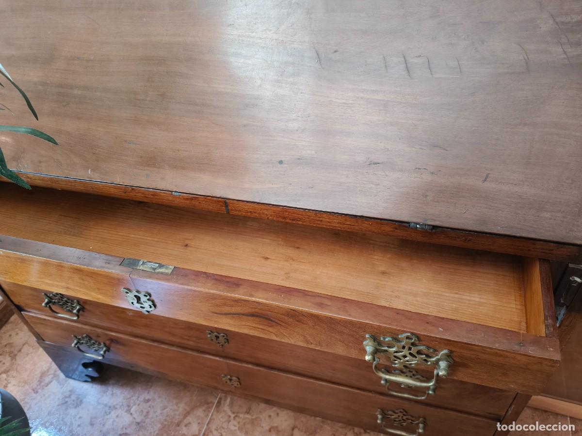 Antig&uuml;edades: Bureau antiguo / escritorio antiguo de madera - Foto 4