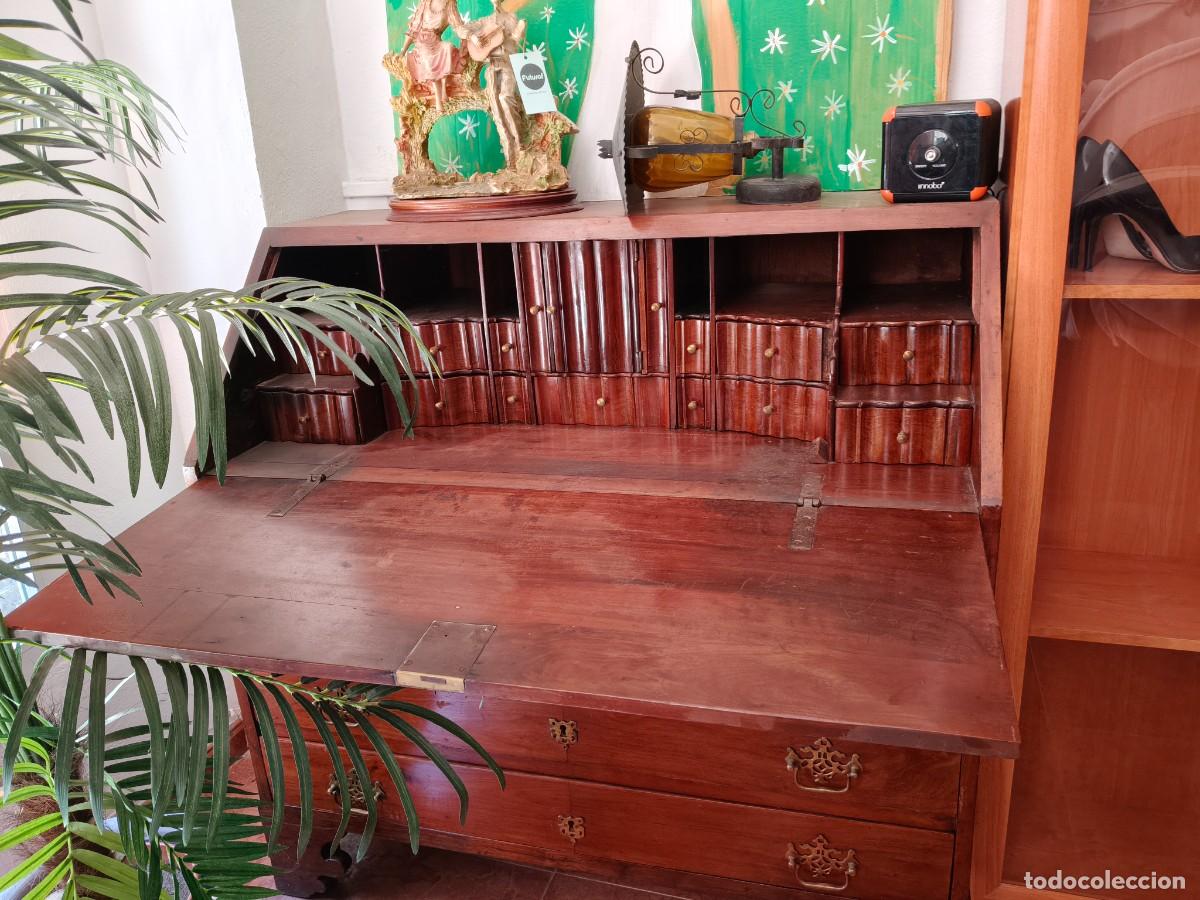 Antig&uuml;edades: Bureau antiguo / escritorio antiguo de madera - Foto 5