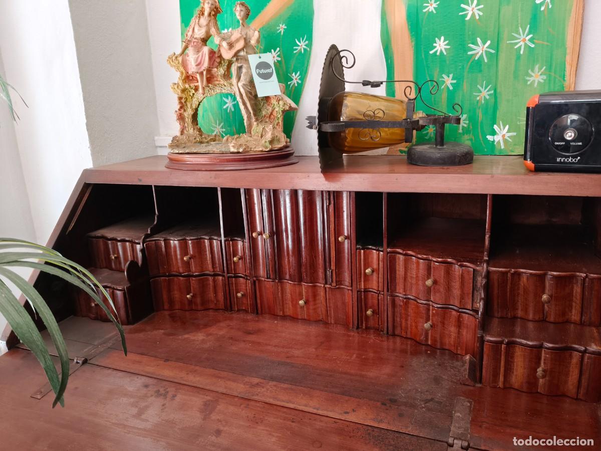 Antig&uuml;edades: Bureau antiguo / escritorio antiguo de madera - Foto 6