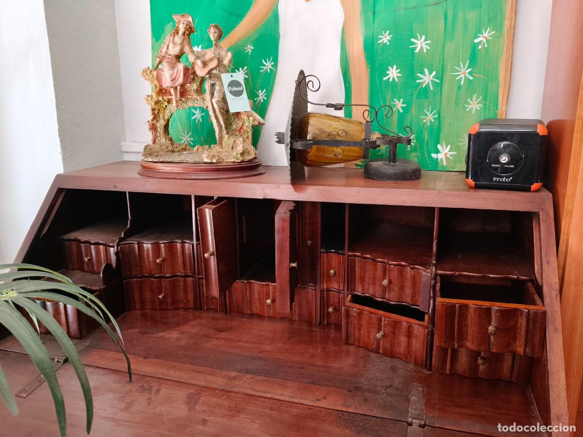 Antig&uuml;edades: Bureau antiguo / escritorio antiguo de madera - Foto 7