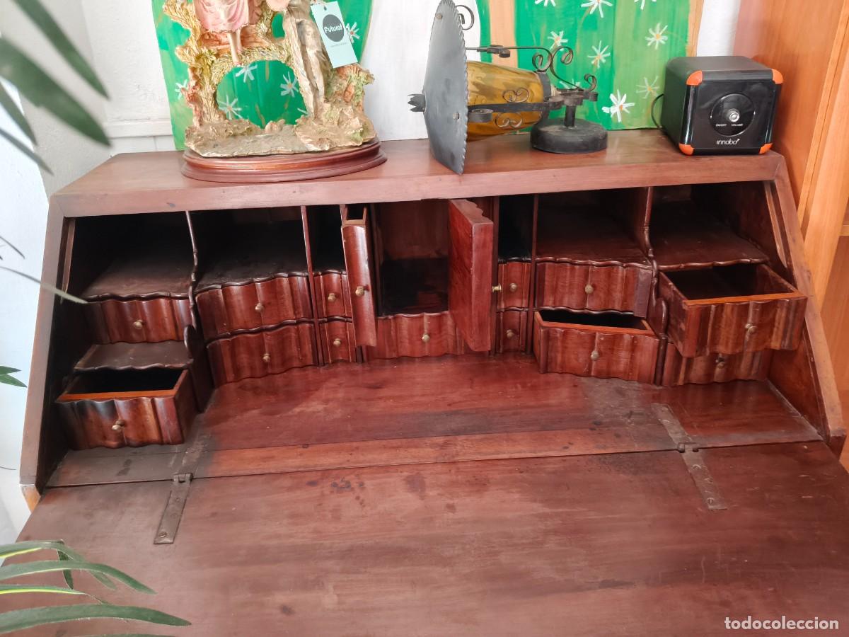 Antig&uuml;edades: Bureau antiguo / escritorio antiguo de madera - Foto 8